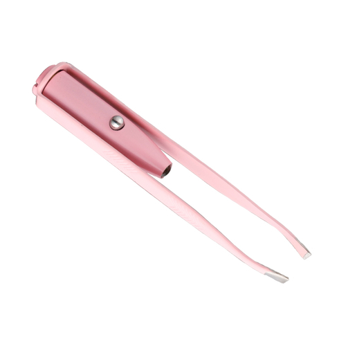 How does the design of LED eyebrow tweezers enhance your beauty experience?